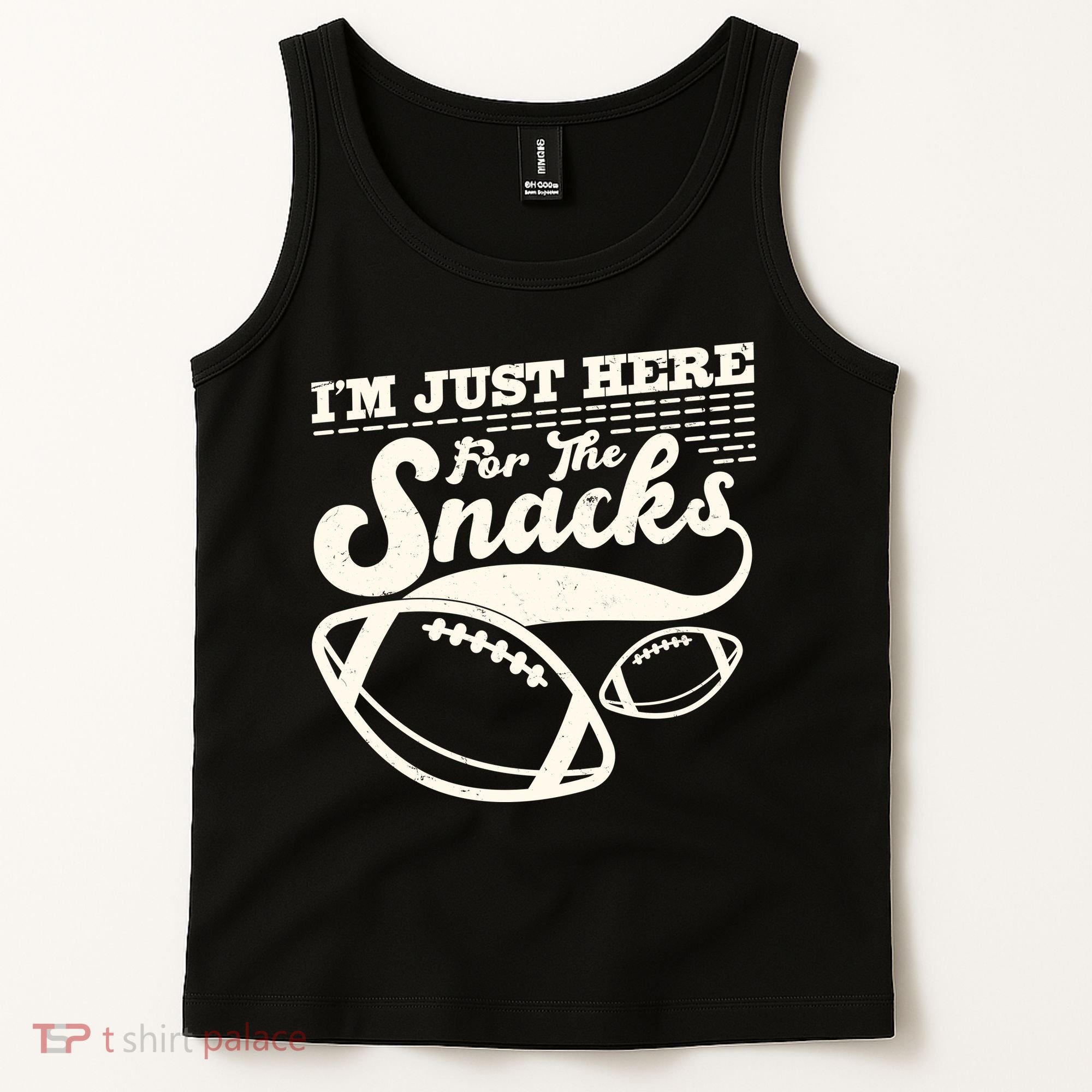 Funny I'm Just Here For The Snacks Tank Top