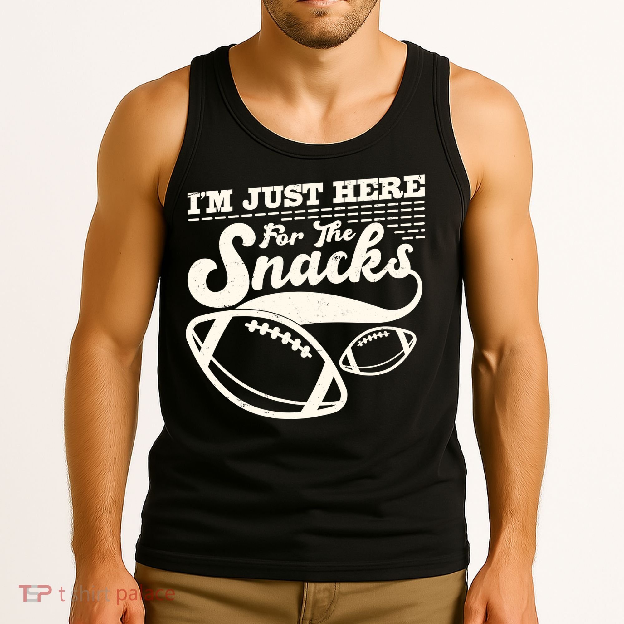 Funny I'm Just Here For The Snacks Tank Top