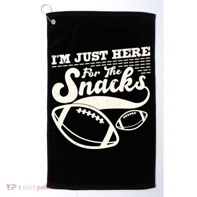 Funny I'm Just Here For The Snacks Golf Towel