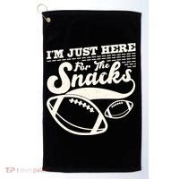 Funny I'm Just Here For The Snacks Golf Towel thumb 0