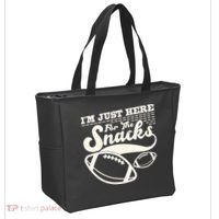 Funny I'm Just Here For The Snacks Tote Bag thumb 2