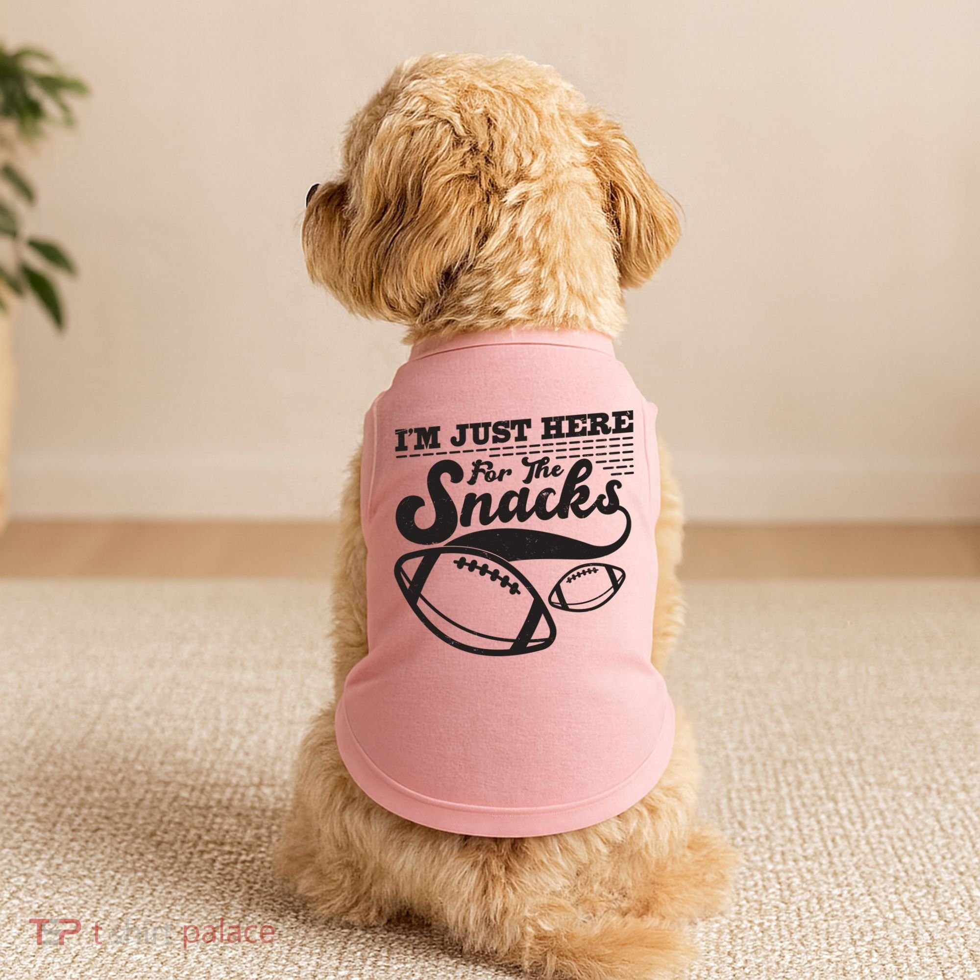Funny I'm Just Here For The Snacks Doggie Tank