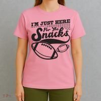 Funny I'm Just Here For The Snacks T-Shirt thumb 4