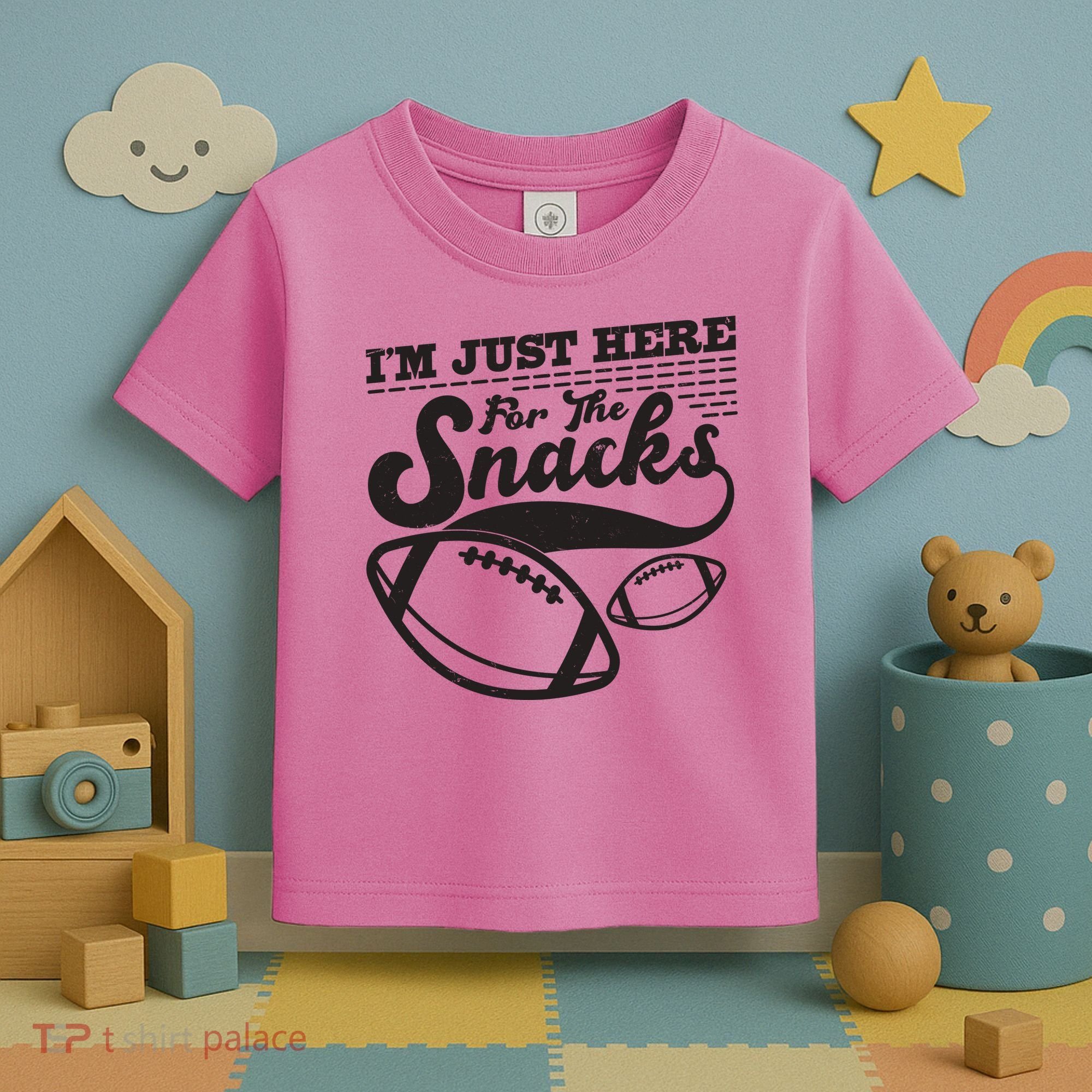Funny I'm Just Here For The Snacks Toddler T-Shirt
