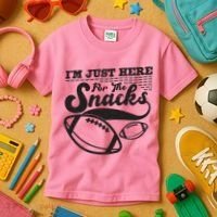 Funny I'm Just Here For The Snacks Kids T-Shirt thumb 3