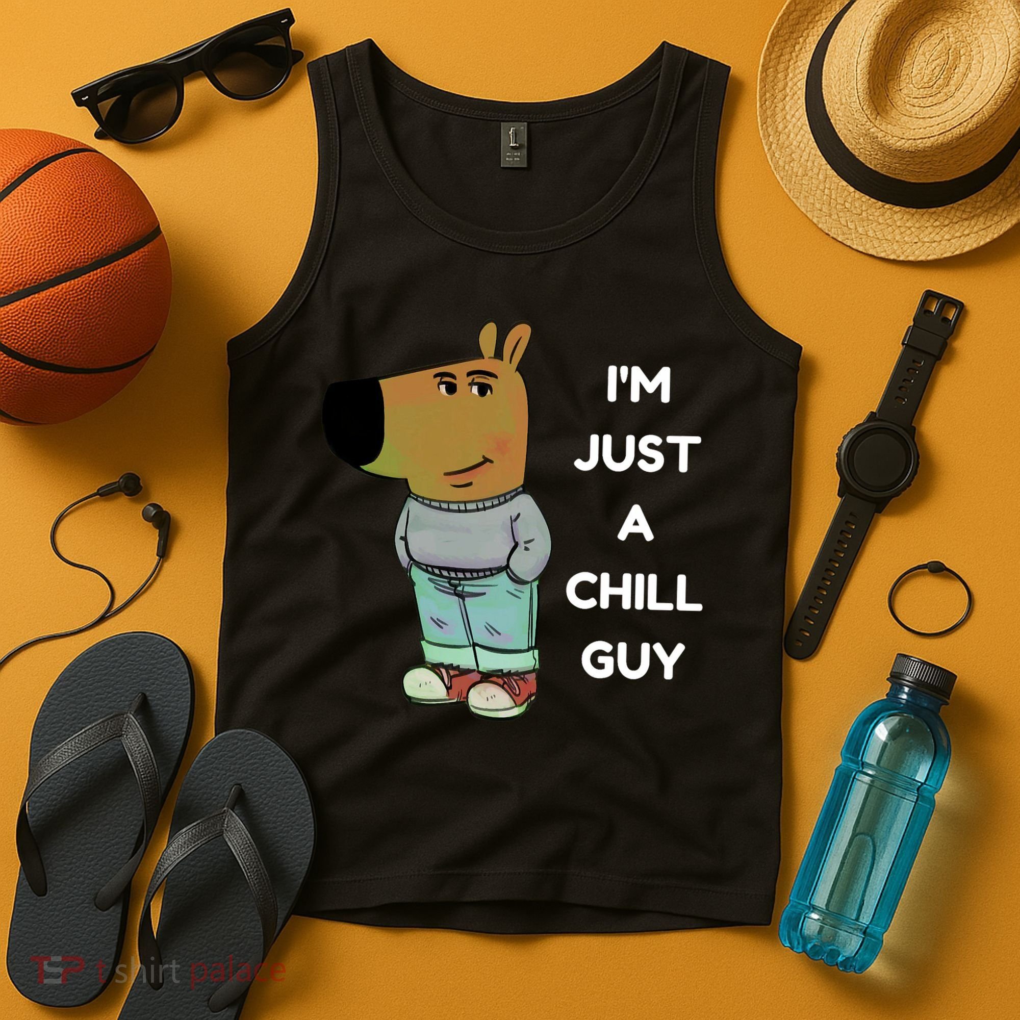 Funny Im Just A Chill Guy Meme Tank Top