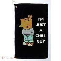 Funny Im Just A Chill Guy Meme Golf Towel thumb 0
