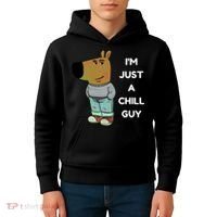 Funny Im Just A Chill Guy Meme Kids Hoodie thumb 4