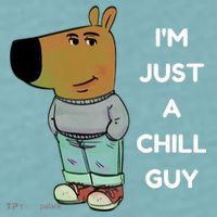Funny Im Just A Chill Guy Meme Sueded Cloud Jersey T-Shirt thumb 2