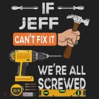 Funny If Jeff can't fix it, we're all screwed handyman Adult Drive Performance Visor thumb 2
