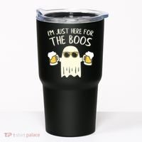 Funny Im Just Here For The Boos Shirt Gift Halloween Ghost Tumbler thumb 0