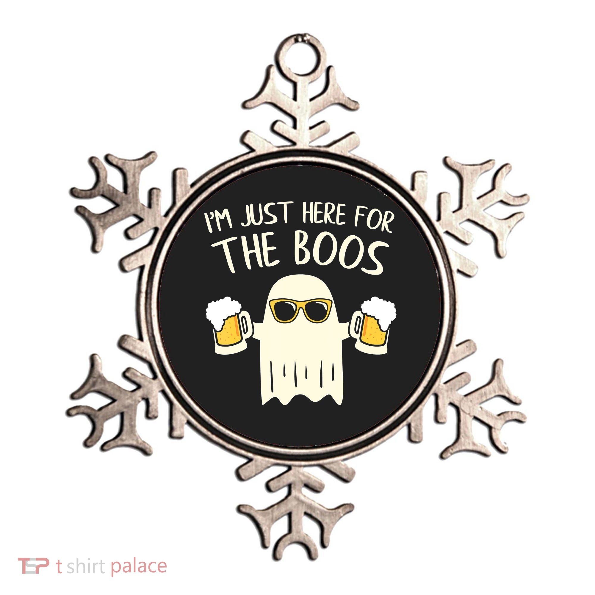 Funny Im Just Here For The Boos Shirt Gift Halloween Ghost Ornament