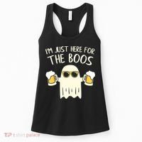 Funny Im Just Here For The Boos Shirt Gift Halloween Ghost Women's Tank Top thumb 0