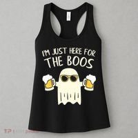 Funny Im Just Here For The Boos Shirt Gift Halloween Ghost Women's Tank Top thumb 3