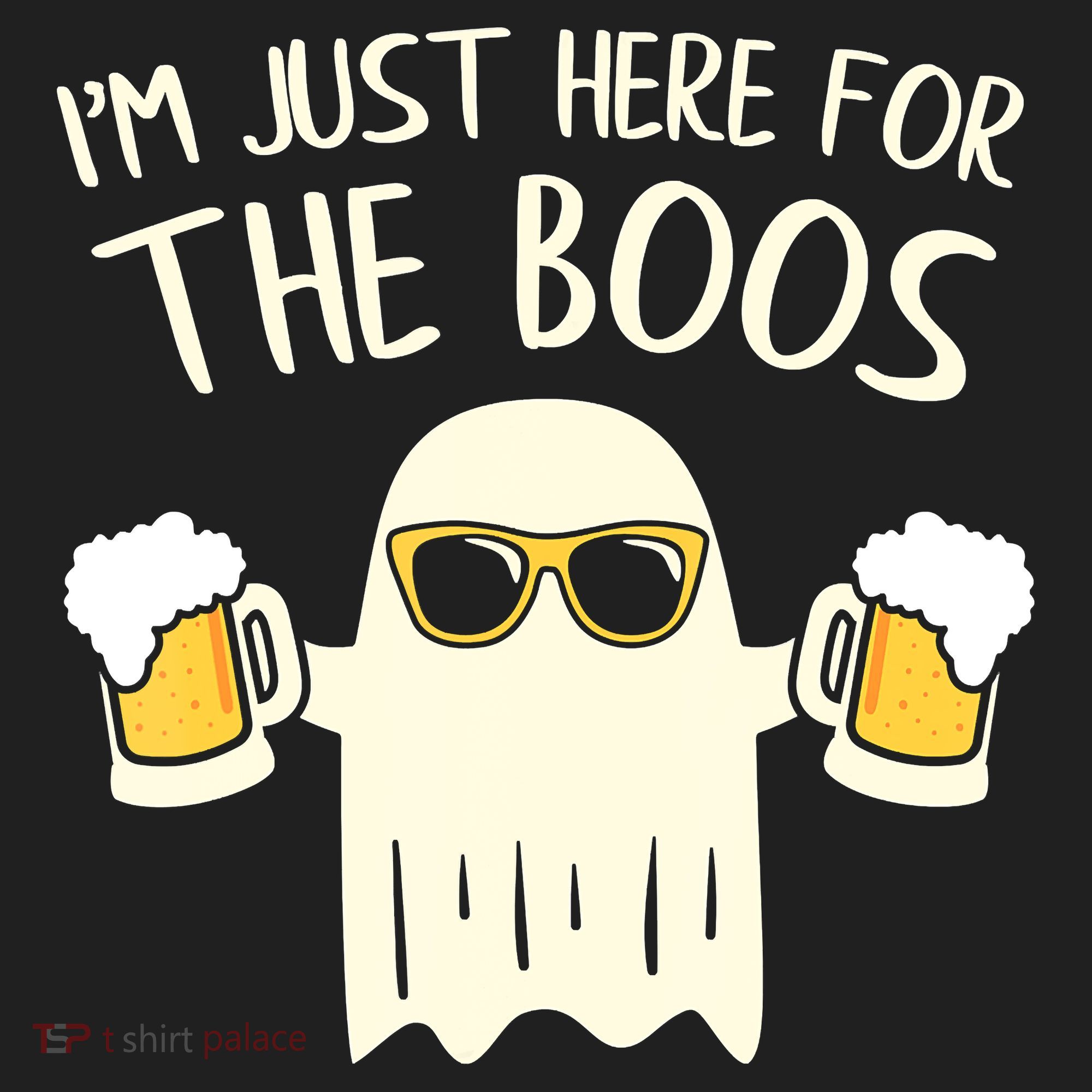 Funny Im Just Here For The Boos Shirt Gift Halloween Ghost Hat