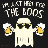 Funny Im Just Here For The Boos Shirt Gift Halloween Ghost Toddler Hoodie thumb 2