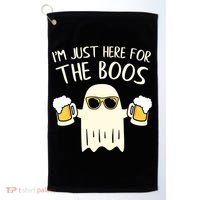 Funny Im Just Here For The Boos Shirt Gift Halloween Ghost Golf Towel thumb 0