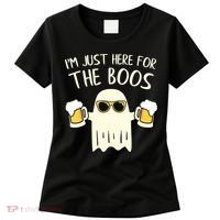 Funny Im Just Here For The Boos Shirt Gift Halloween Ghost Women's T-Shirt thumb 0