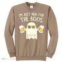 Funny Im Just Here For The Boos Shirt Gift Halloween Ghost Sweatshirt thumb 0