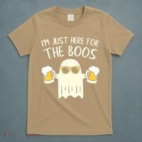 Funny Im Just Here For The Boos Shirt Gift Halloween Ghost T-Shirt thumb 5