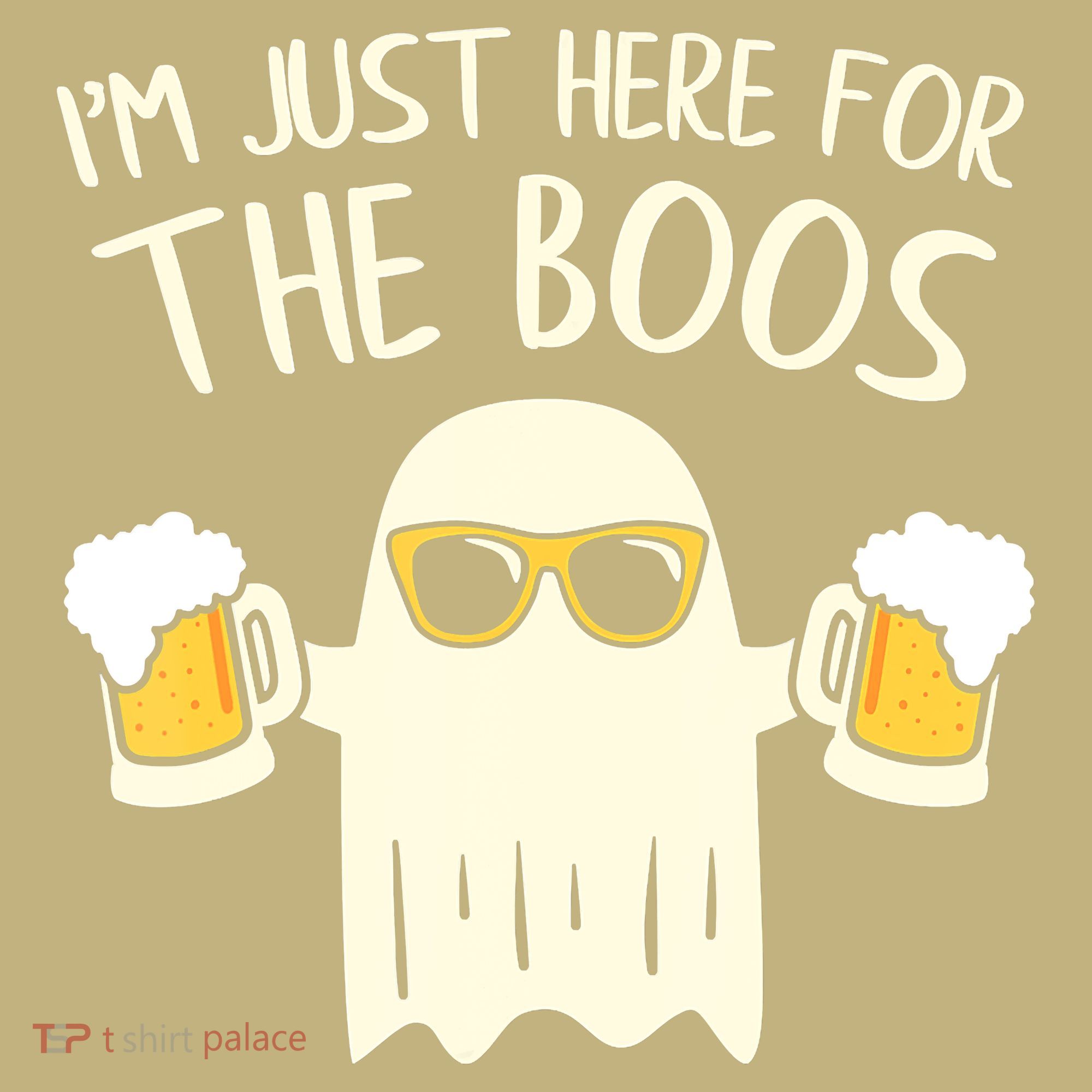 Funny Im Just Here For The Boos Shirt Gift Halloween Ghost Mousepad