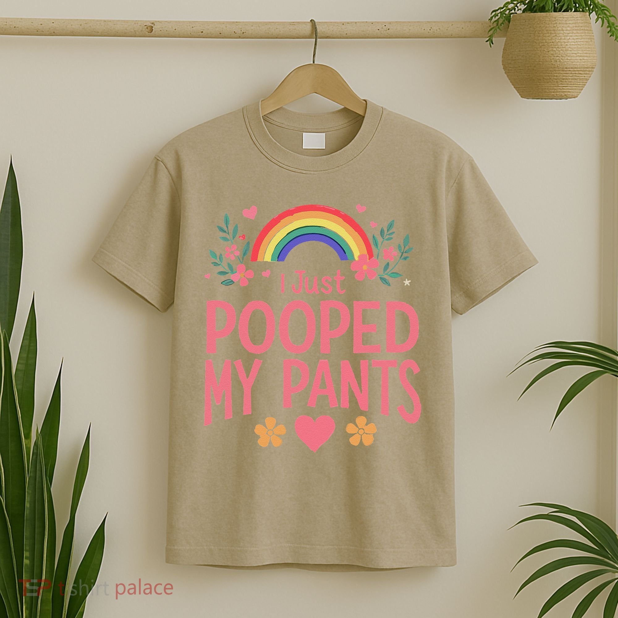 Funny I Just Pooped My Pants Humor Meme Funny Adult Joke T-Shirt