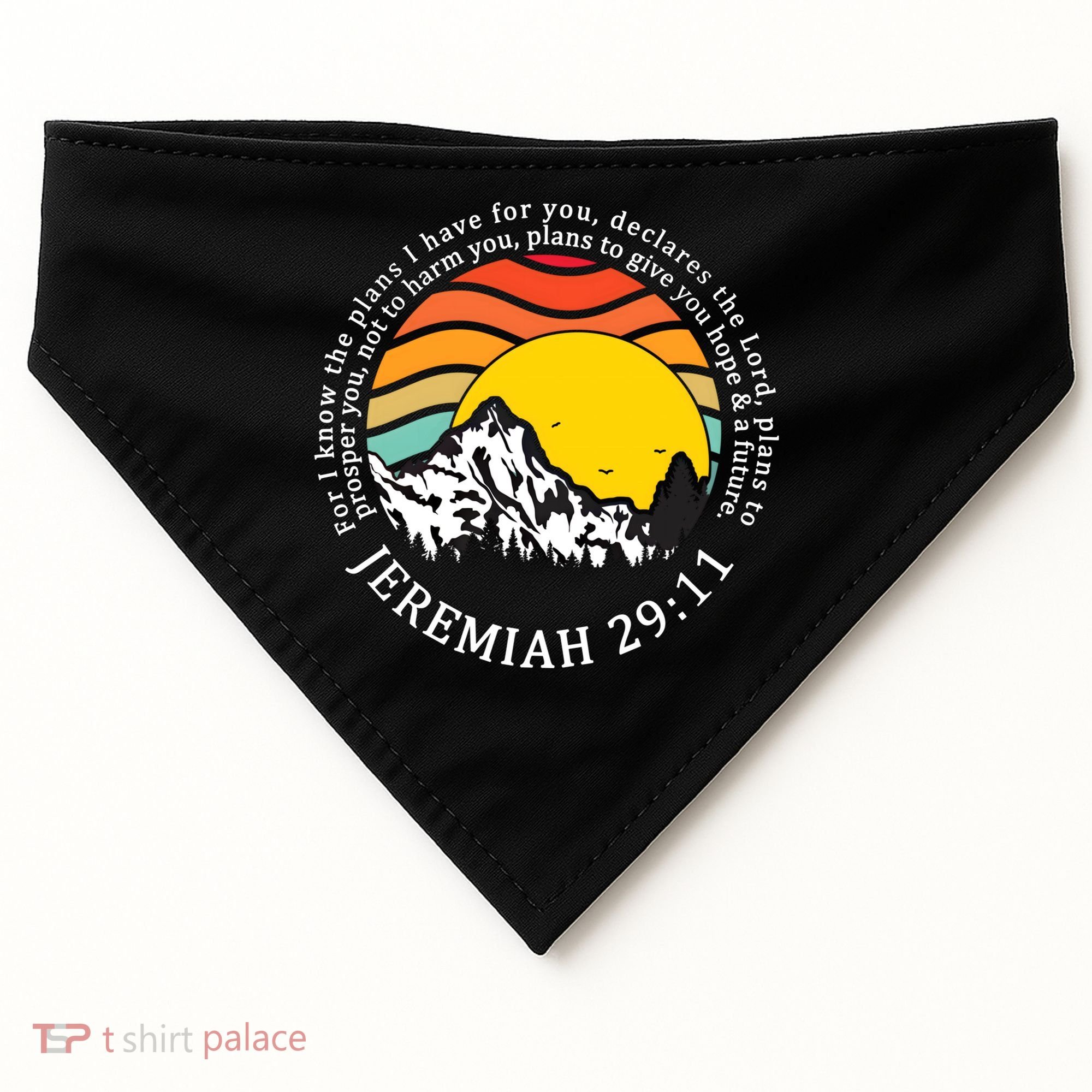 For I Know The Plans I Have For You Bible Jeremiah 29:11 Meaningful Gift USA-Made Doggie Bandana