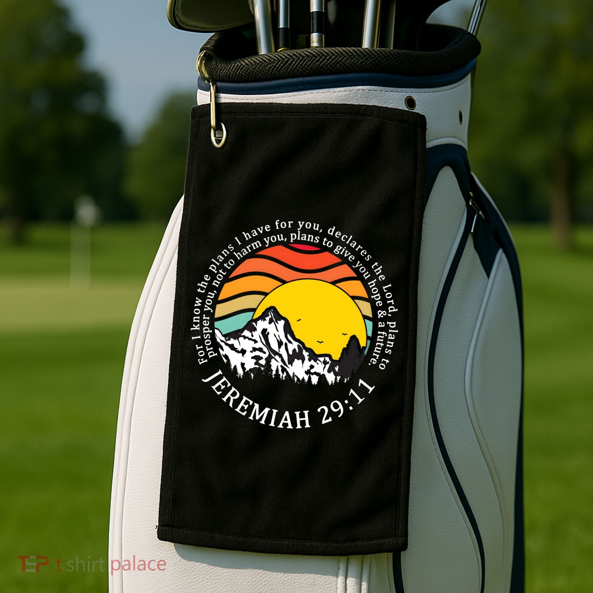 For I Know The Plans I Have For You Bible Jeremiah 29:11 Meaningful Gift Golf Towel