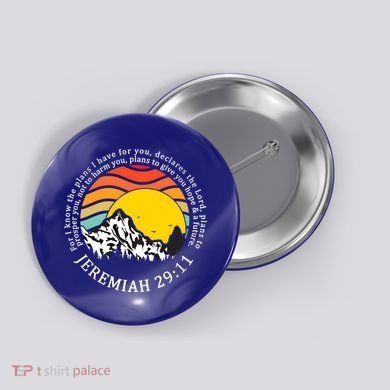 For I Know The Plans I Have For You Bible Jeremiah 29:11 Meaningful Gift Button