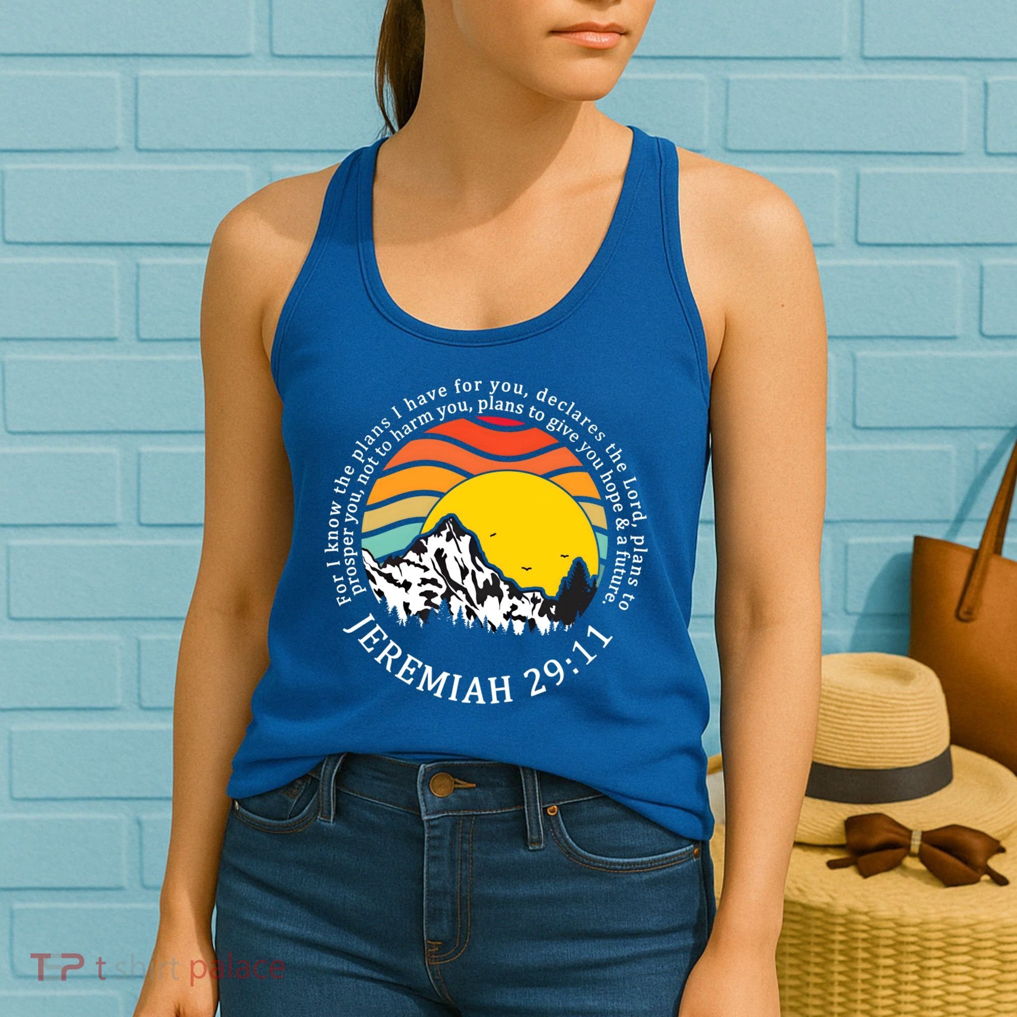 For I Know The Plans I Have For You Bible Jeremiah 29:11 Meaningful Gift Women's Tank Top