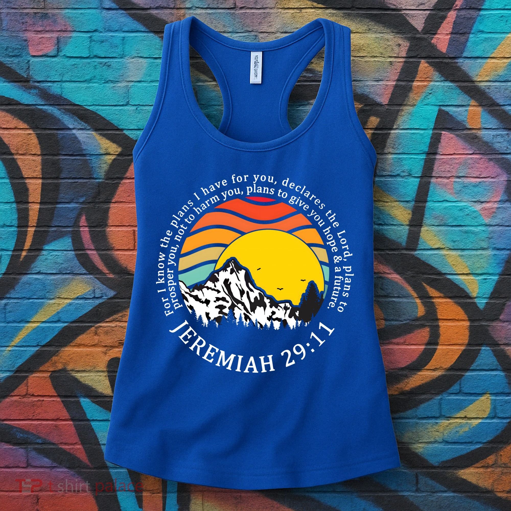 For I Know The Plans I Have For You Bible Jeremiah 29:11 Meaningful Gift Women's Tank Top