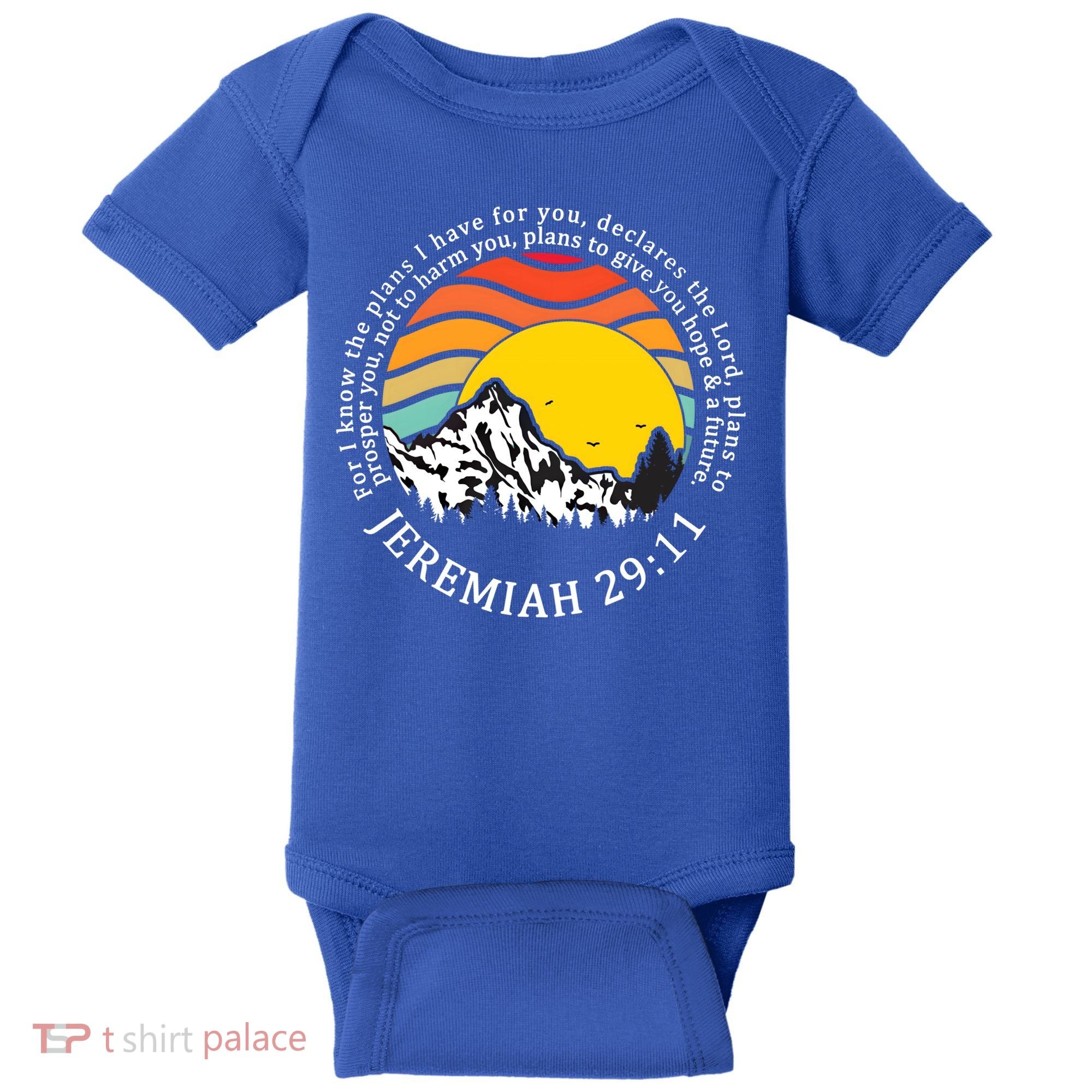 For I Know The Plans I Have For You Bible Jeremiah 29:11 Meaningful Gift Baby Bodysuit