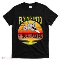 Flying Into Kindergarten Airplane Teacher Back To School T-Shirt thumb 0
