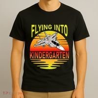 Flying Into Kindergarten Airplane Teacher Back To School T-Shirt thumb 3