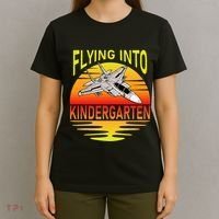 Flying Into Kindergarten Airplane Teacher Back To School T-Shirt thumb 4