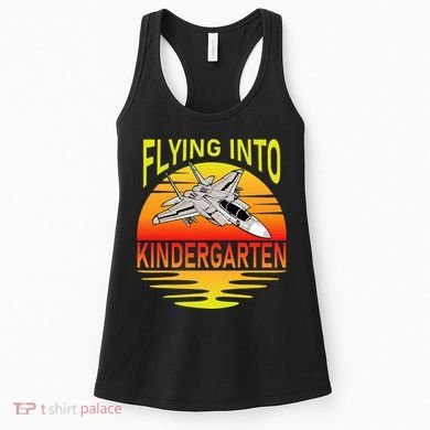 Flying Into Kindergarten Airplane Teacher Back To School Women's Tank Top