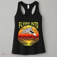 Flying Into Kindergarten Airplane Teacher Back To School Women's Tank Top thumb 3