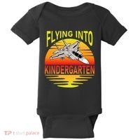 Flying Into Kindergarten Airplane Teacher Back To School Baby Bodysuit thumb 0