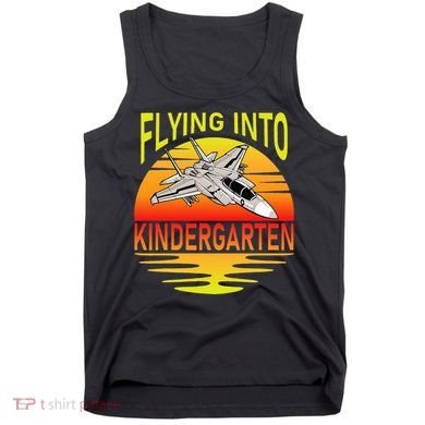 Flying Into Kindergarten Airplane Teacher Back To School Tank Top