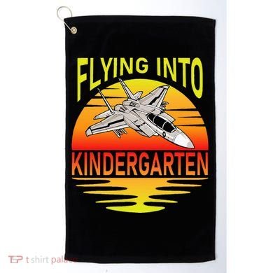 Flying Into Kindergarten Airplane Teacher Back To School Golf Towel