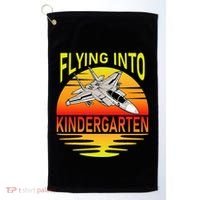 Flying Into Kindergarten Airplane Teacher Back To School Golf Towel thumb 0