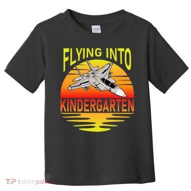 Flying Into Kindergarten Airplane Teacher Back To School Toddler T-Shirt