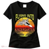 Flying Into Kindergarten Airplane Teacher Back To School Women's T-Shirt thumb 0