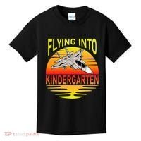 Flying Into Kindergarten Airplane Teacher Back To School Kids T-Shirt thumb 0