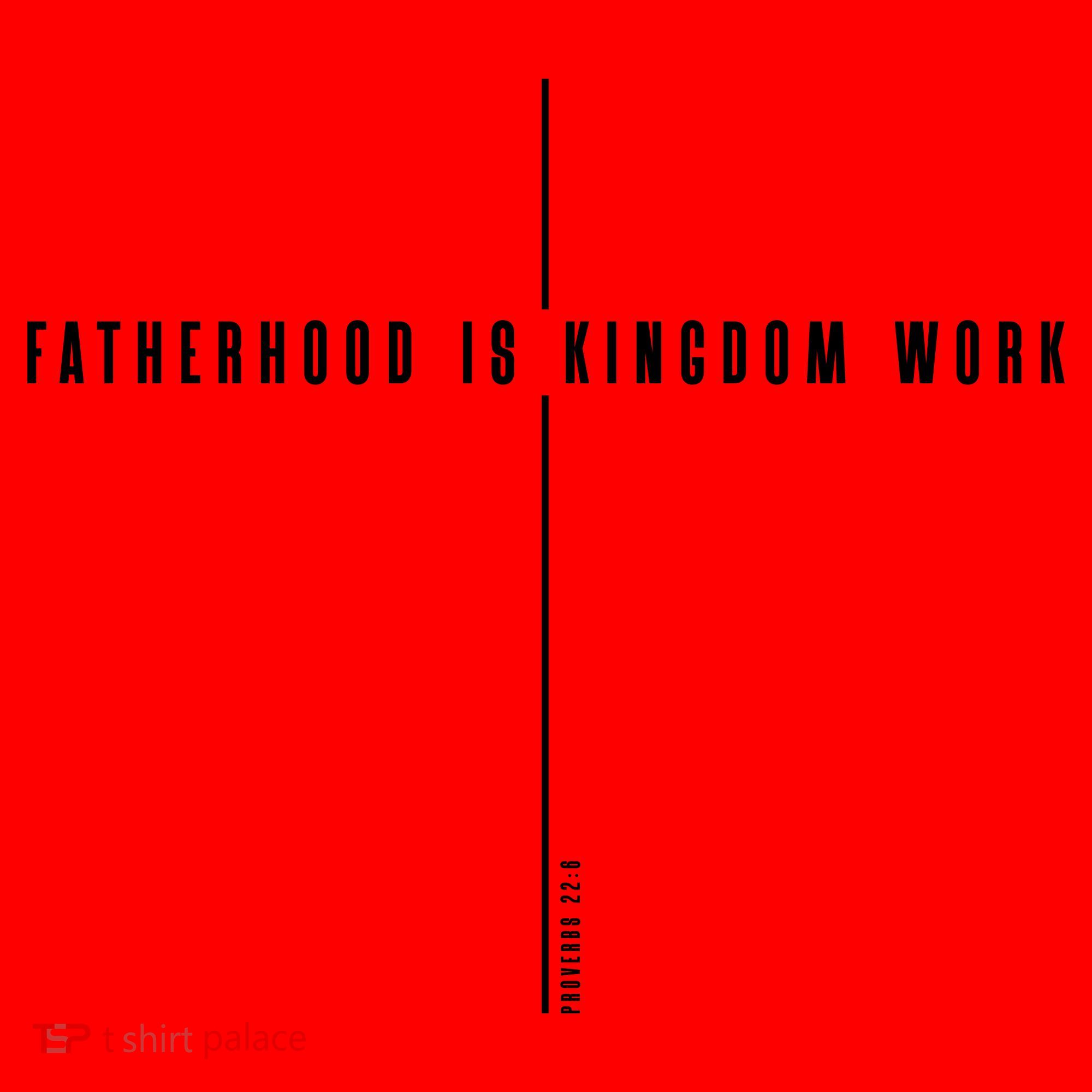 Fatherhood Is Kingdom Work Christian Dad Father's Day Santa Hat