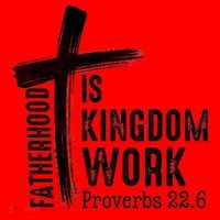 Fatherhood Is Kingdom Work Christian Dad Santa Hat thumb 1