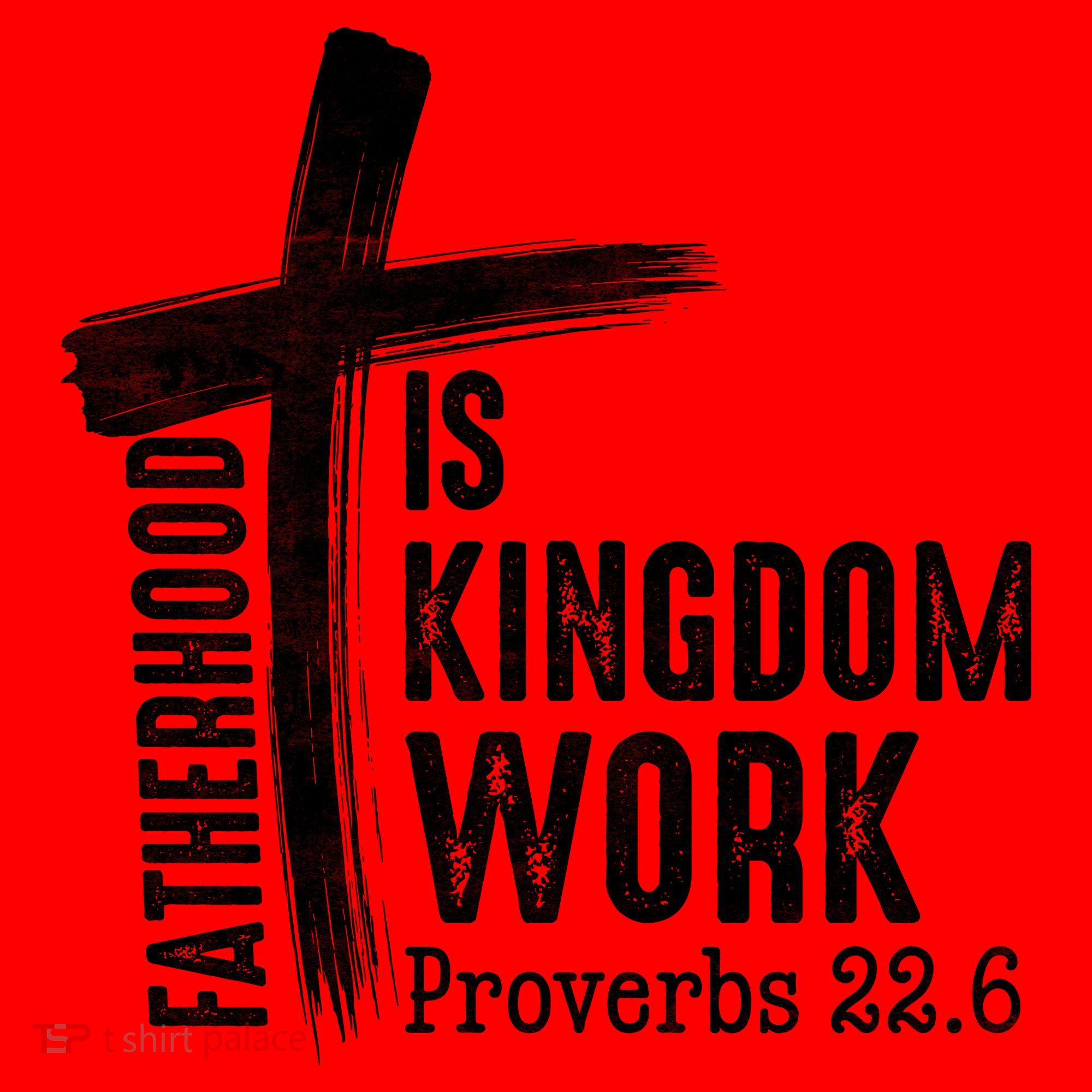 Fatherhood Is Kingdom Work Christian Dad Santa Hat