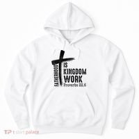 Fatherhood Is Kingdom Work Christian Dad Hoodie thumb 0