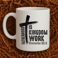 Fatherhood Is Kingdom Work Christian Dad Coffee Mug thumb 2