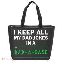 Funny I Keep All My Dad Jokes In A Dad A Base Gag Dad Joke Tote Bag thumb 0